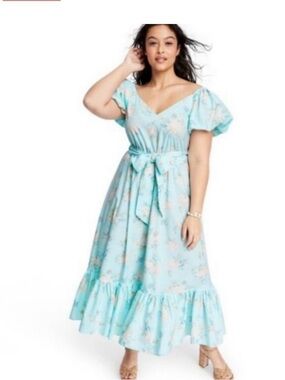 Love Shack Fancy for Target Estelle Dress Blue Size 16